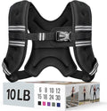 Ultimate Adjustable Weighted Vest for Men and Women - Enhance Your Fitness Journey with Reflective Stripes and Comfortable Design - Available in Multiple Weights (6Lb to 30Lb)