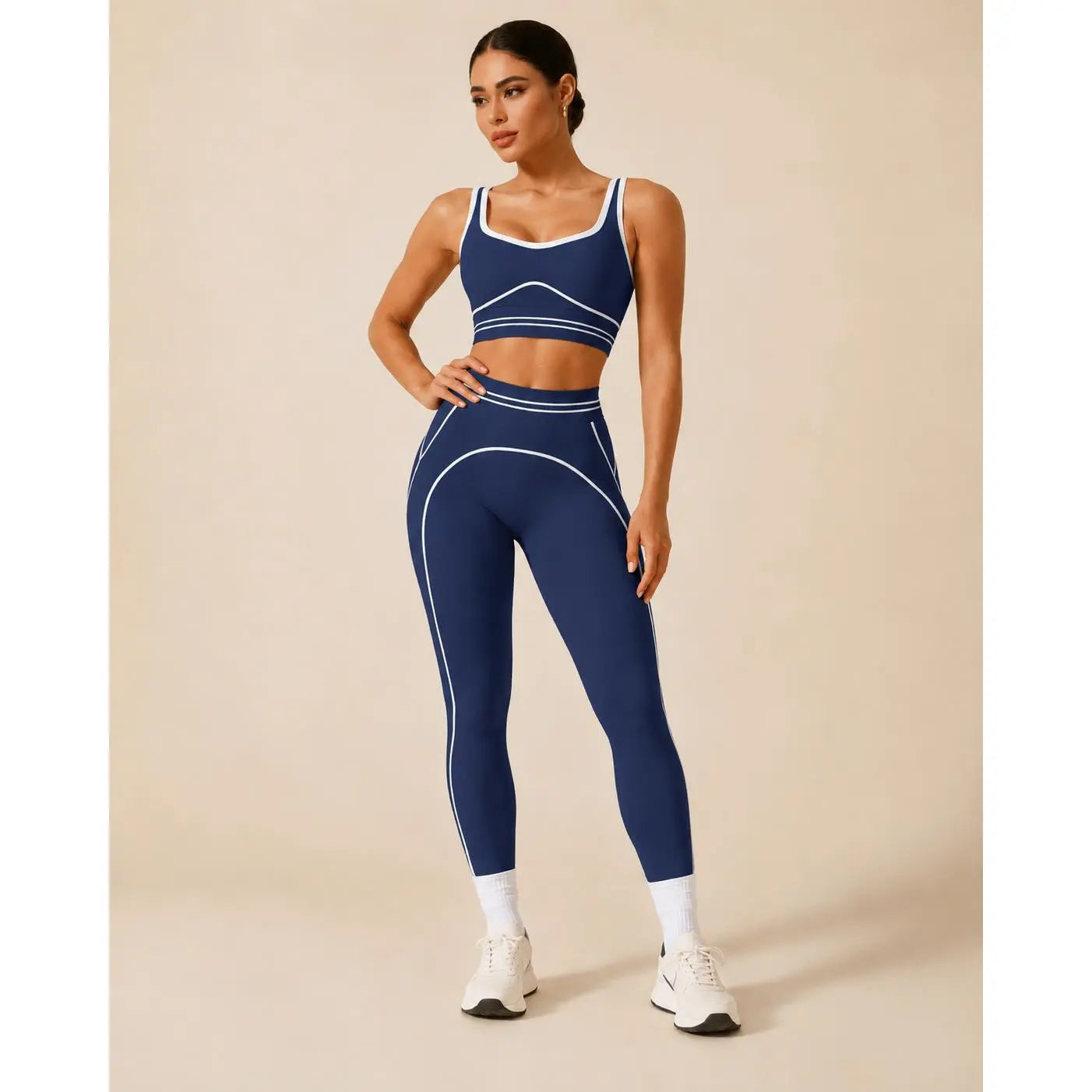 Elevate Your Workout with Our Women's High-Waisted Athletic Yoga Pants Set - Stylish, Butt-Lifting Fitness Outfits for Every Activity