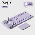 UMAY Pilates Board with Yoga Socks - Pilates Equipment Set, Multifunctional Foldable Home Pilates Board, 5-In-1 Pilates Skateboard，Summer Wins Summerwins