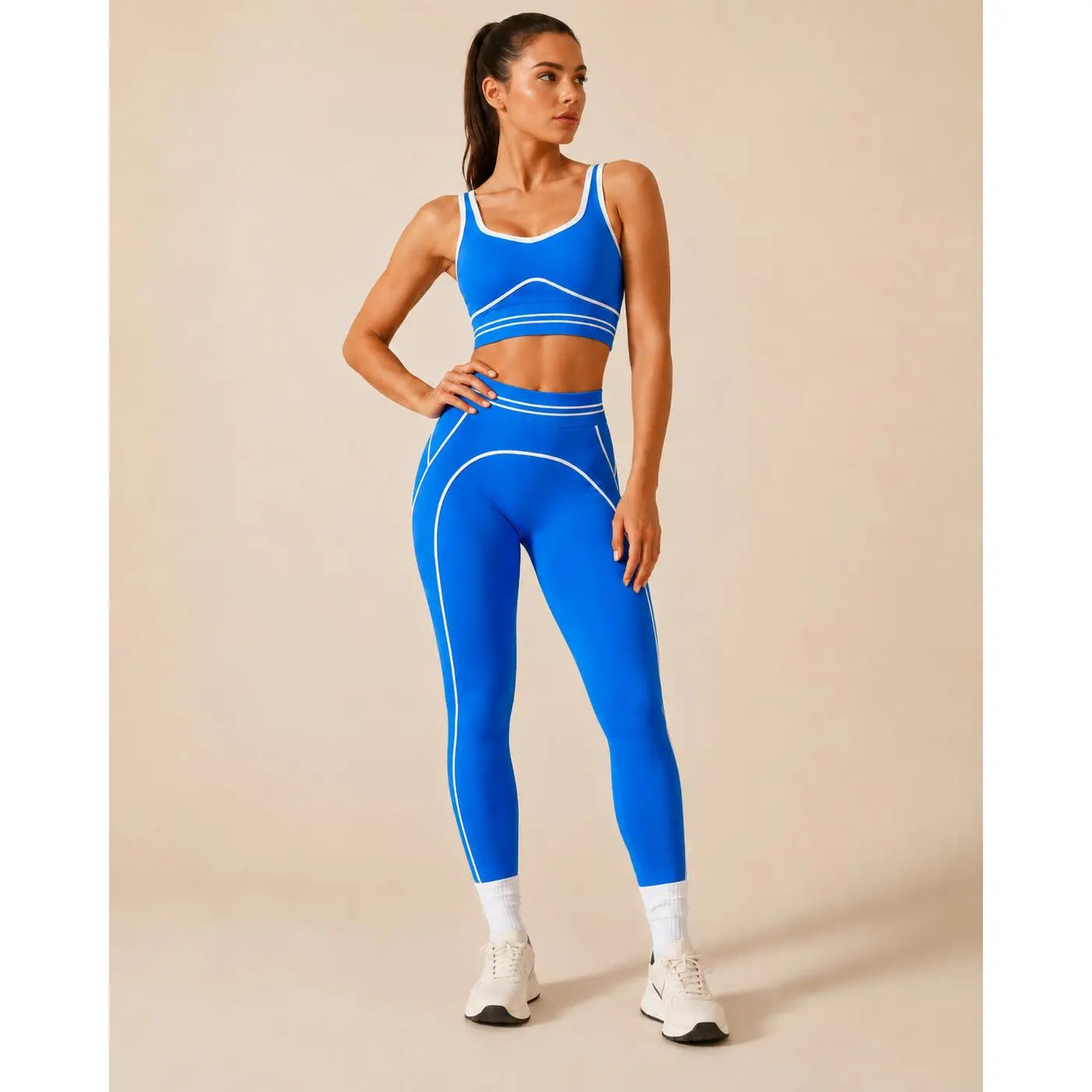 Elevate Your Workout with Our Women's High-Waisted Athletic Yoga Pants Set - Stylish, Butt-Lifting Fitness Outfits for Every Activity