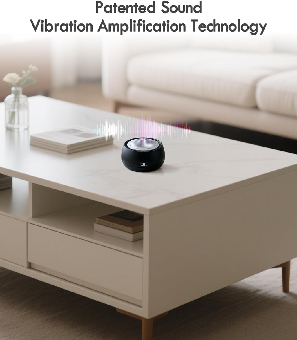 Portable Electronic Tibetan Singing Bowl, 8 Healing Frequencies (369-963Hz), Auto/Manual Mode, Vibration & Timer - USB-C Rechargeable Meditation Device for Yoga, Relaxation, Reiki, Best Gift Choice